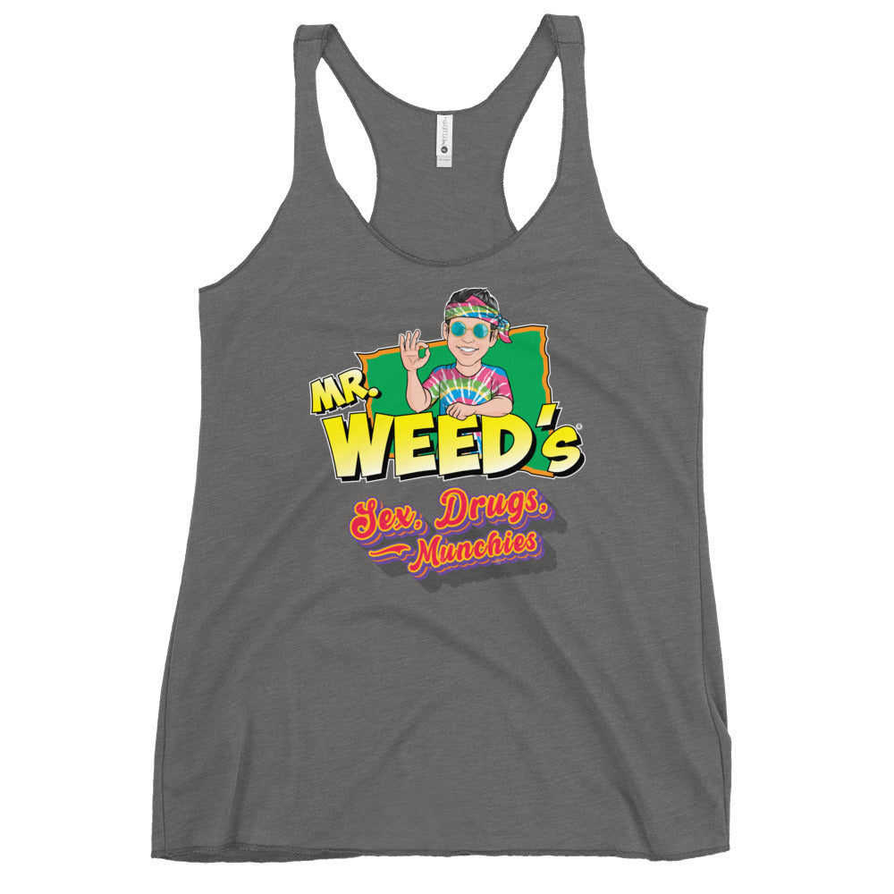 Mr. Weed's: Sex, Drugs, & Munchies (Racerback Tank)