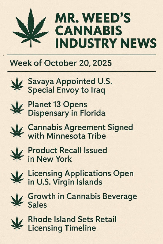 Mr. Weed's 1-minute Weekly Industry Newsletter