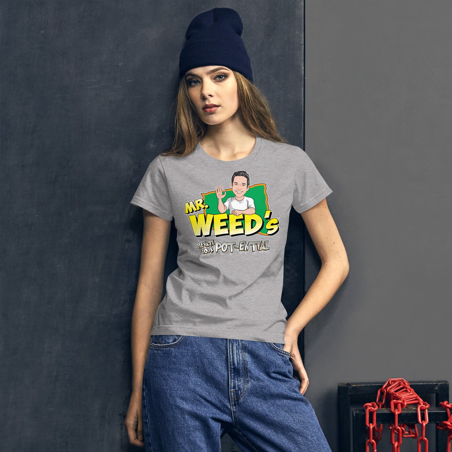 Mr. Weed's: Elevate Your Pot-ential (Women's short sleeve t-shirt)
