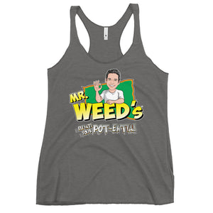 Mr. Weed's: Elevate Your Pot-ential (Racerback Tank)