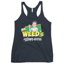 Load image into Gallery viewer, Mr. Weed&#39;s: Elevate Your Pot-ential (Racerback Tank)