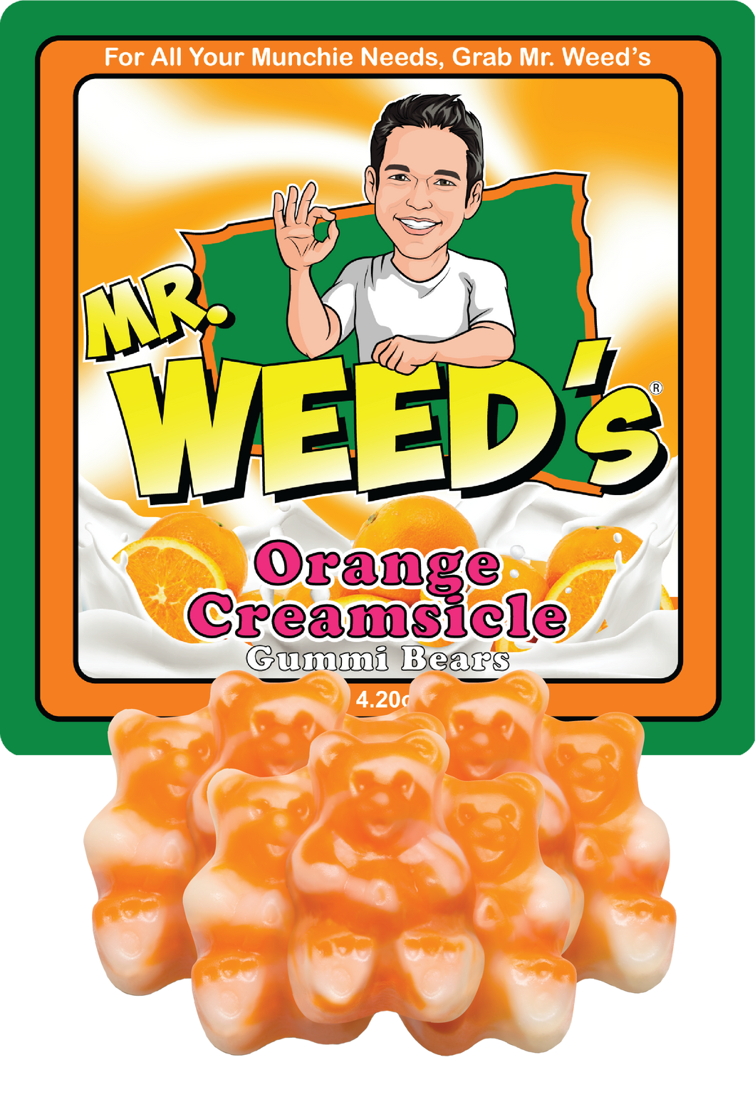 Mr. Weed's Orange Creamsicle Gummi Bears
