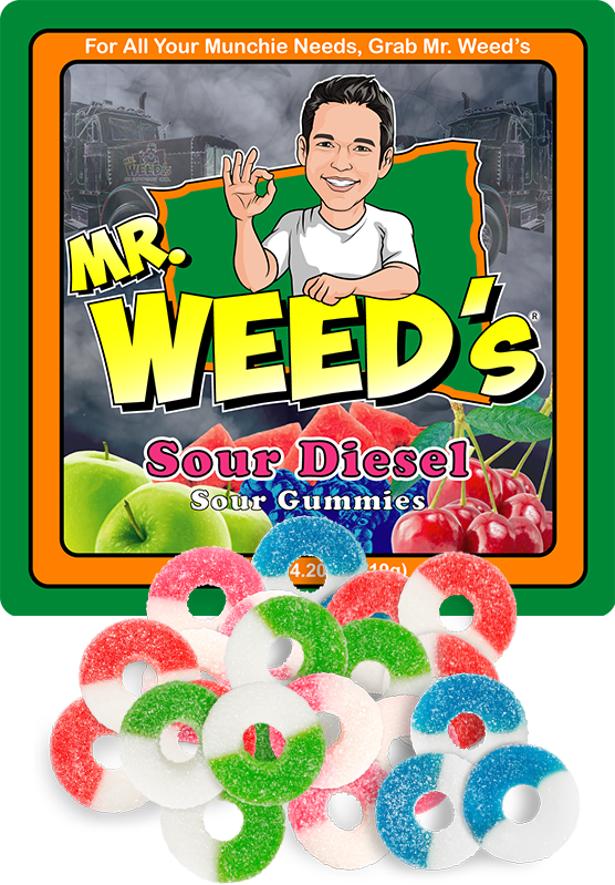 Mr. Weed's Sour Diesel Gummi Rings