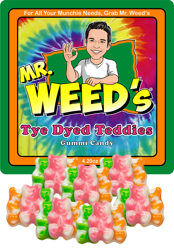 Mr. Weed's Tye Dyed Teddies Gummi Bears